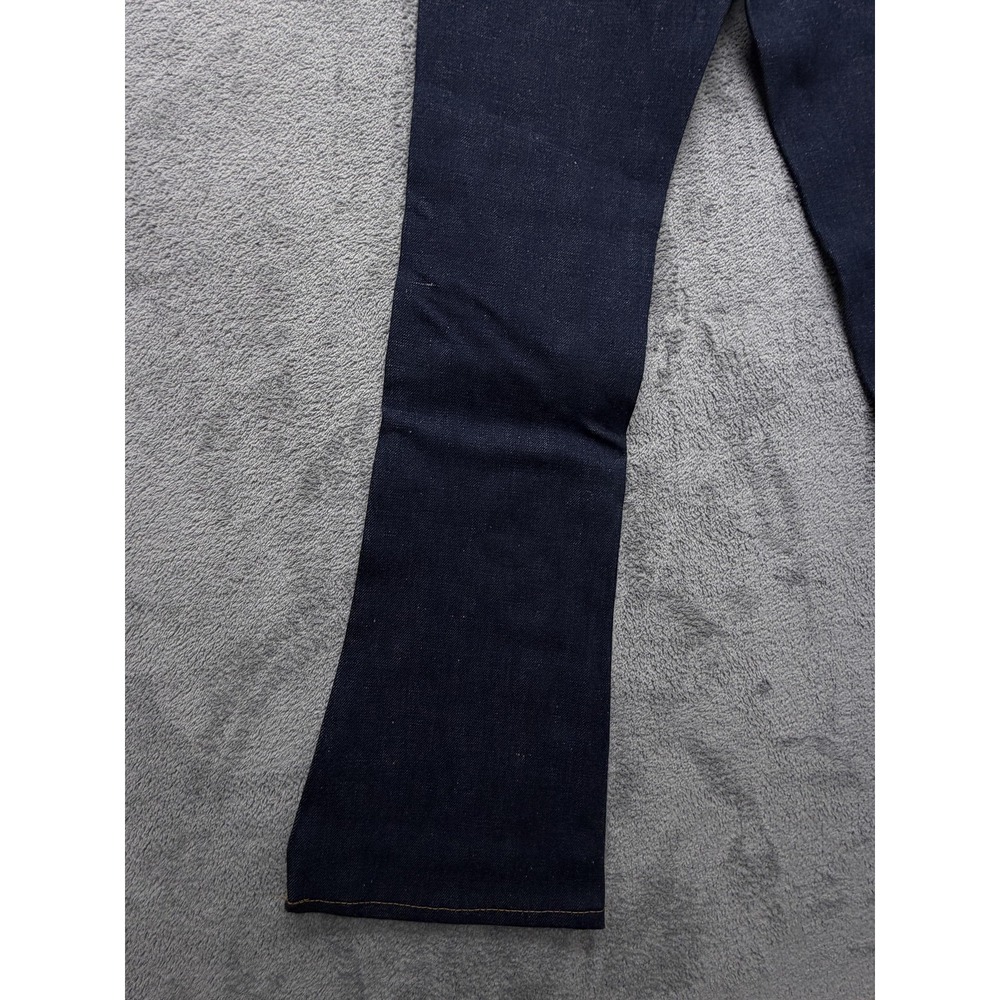 Vintage Levis‎ Bell Bottom Jeans Mens 27x32 Dark Wash Denim Student Made USA 70s - Picture 10 of 16